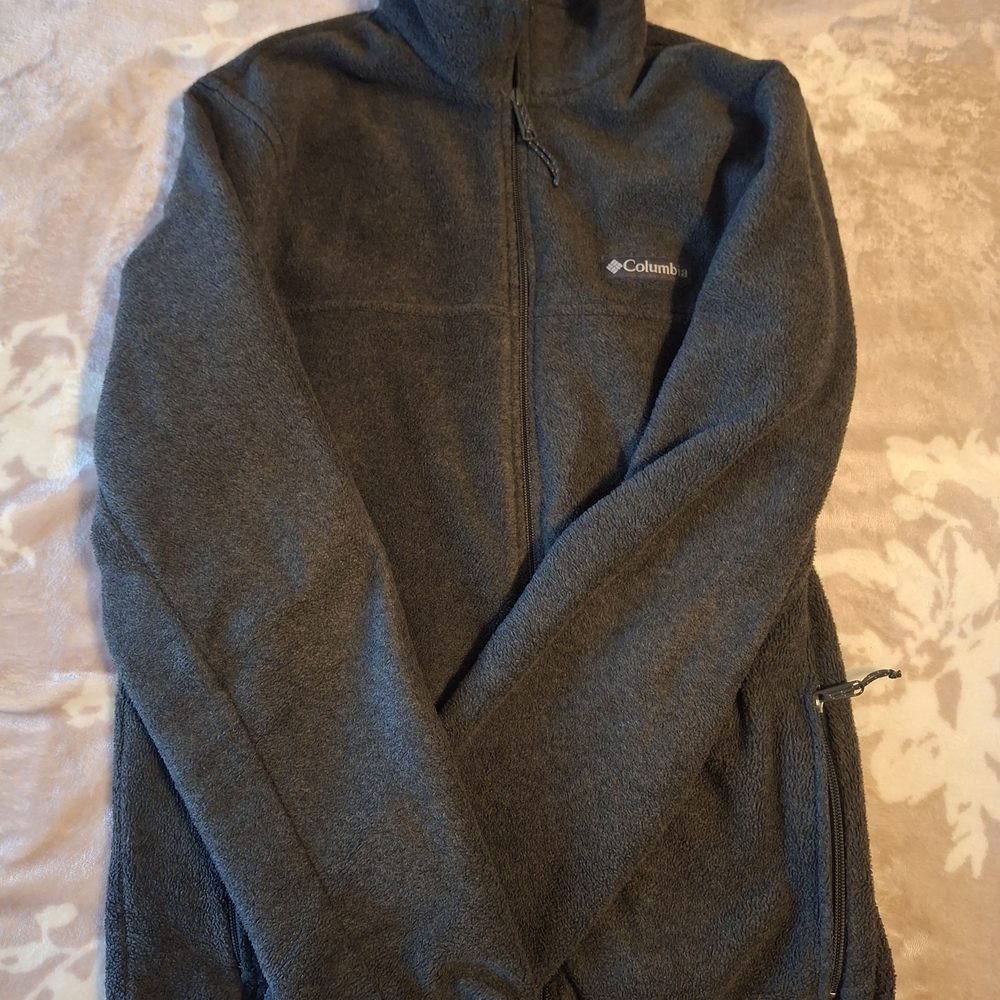 Columbia Charcoal Full-Zip Fleece Jacket